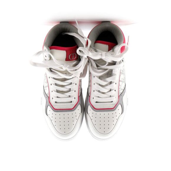 Christian Dior Men's B27 Mid-Top Sneakers Leather with Oblique Galaxy Leather - Picture 2 of 5